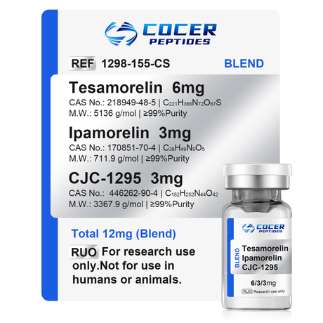Tesamorelin,Ipamorelin,CJC1295 6/3/3(Blend)
