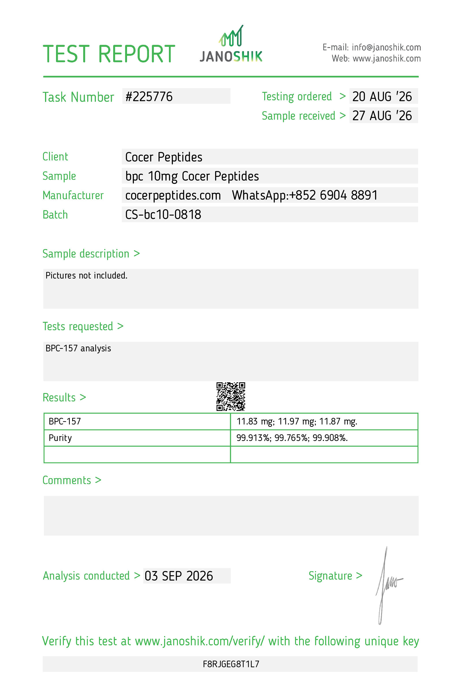 Test Report #225776